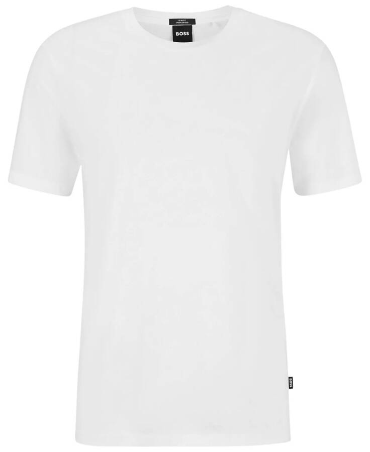 Мужская футболка с коротким рукавом, Slim-Fit, белая - 3