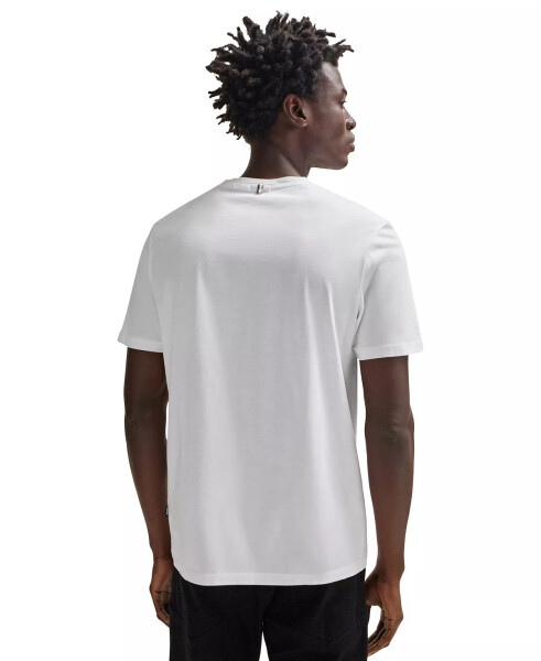 Мужская футболка с коротким рукавом, Slim-Fit, белая - 4