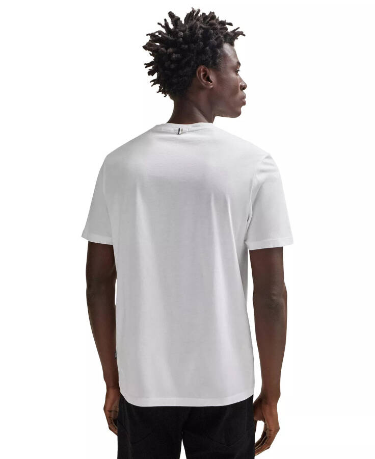 Мужская футболка с коротким рукавом, Slim-Fit, белая - 4