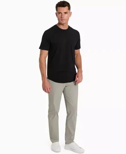 Мужская футболка с круглым вырезом для тренировок - черная - KENNETH COLE (1)