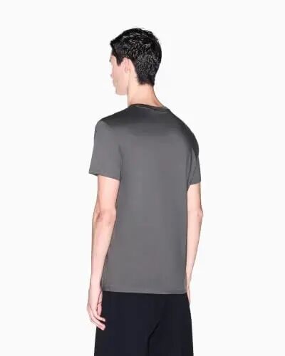 Мужская футболка с V-образным вырезом Armani Exchange из джерси из пима-хлопка с коротким рукавом - 4