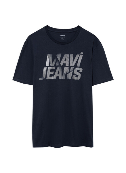 Мужская футболка с воротником поло синего цвета M0610260-70490_MAVI LOGO T-SHIRT - 7