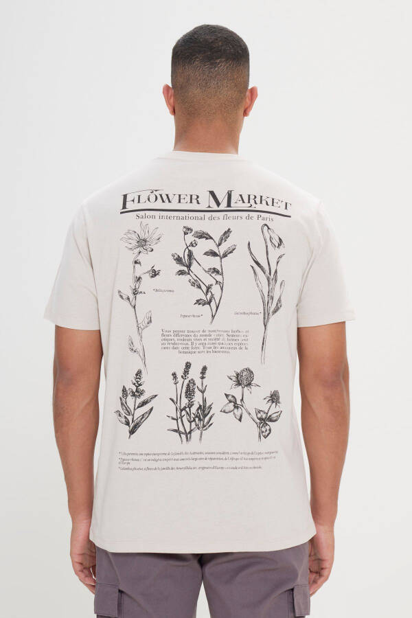 Мужская каменная удобная посадка, удобный крой, 100% хлопок, футболка с круглым вырезом - 2