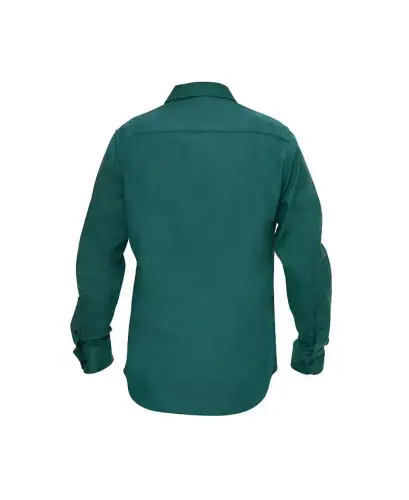 Мужская классическая фланелевая рубашка на пуговицах - 2