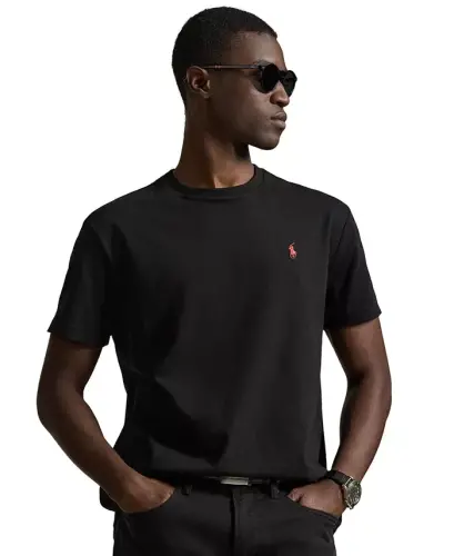 Мужская классическая футболка с круглым вырезом 