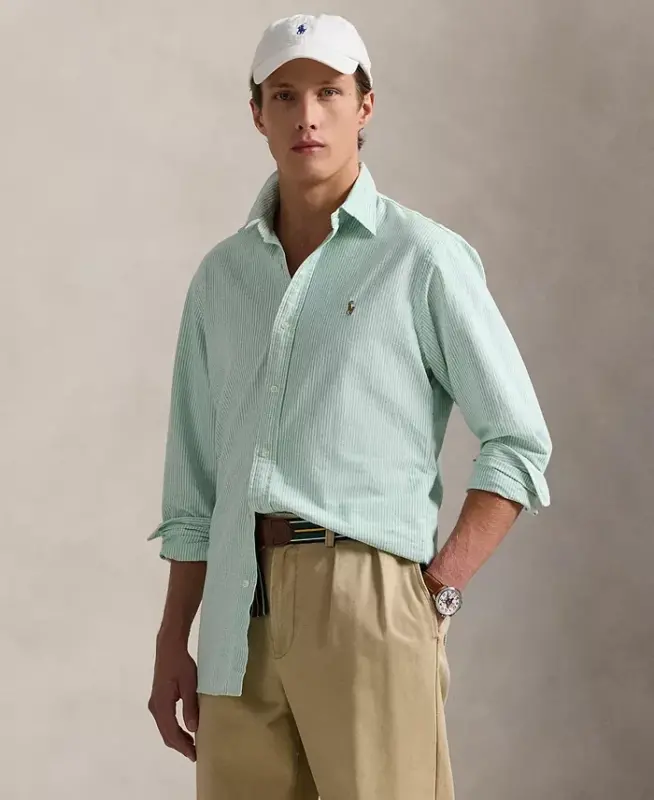 Мужская классическая оксфордская рубашка - POLO RALPH LAUREN
