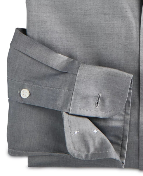 Мужская классическая рубашка pinpoint, созданная для Modazone, серая - 4