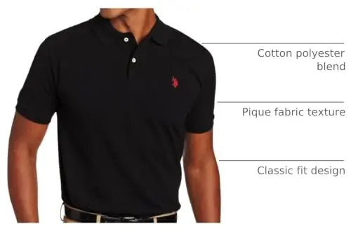 Мужская классическая рубашка-поло U.S. Polo Assn., пике с застежкой на две пуговицы, летняя модная рубашка для гольфа 