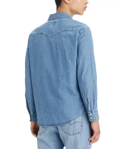 Мужская классическая рубашка стандартного кроя в западном стиле - LEVI'S (1)