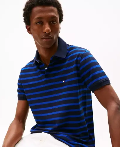 Мужская классическая хлопковая рубашка поло 1985 года — Desert Sky / Wedge Blue - 3