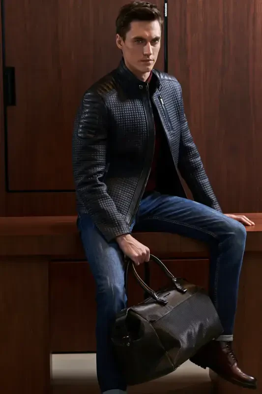 Мужская кожаная куртка - 2