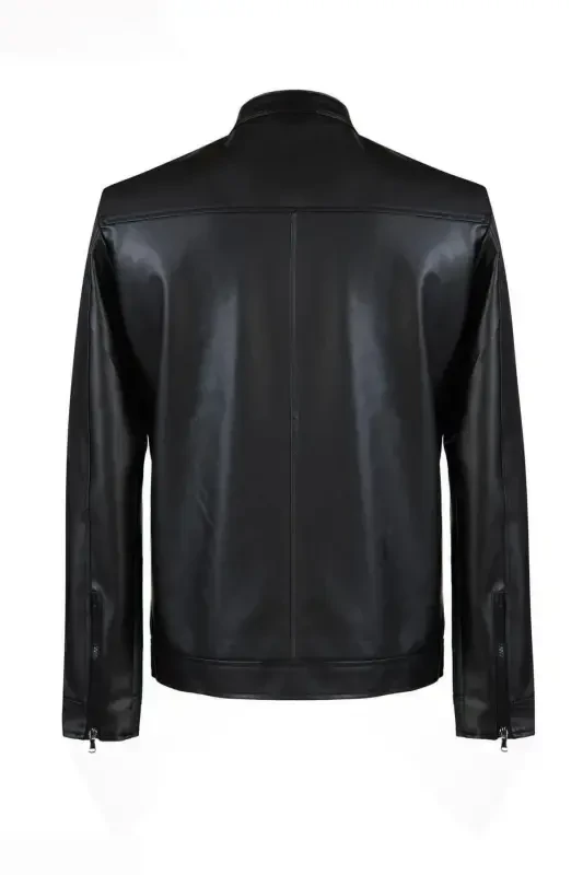 Мужская кожаная куртка нового сезона - 6