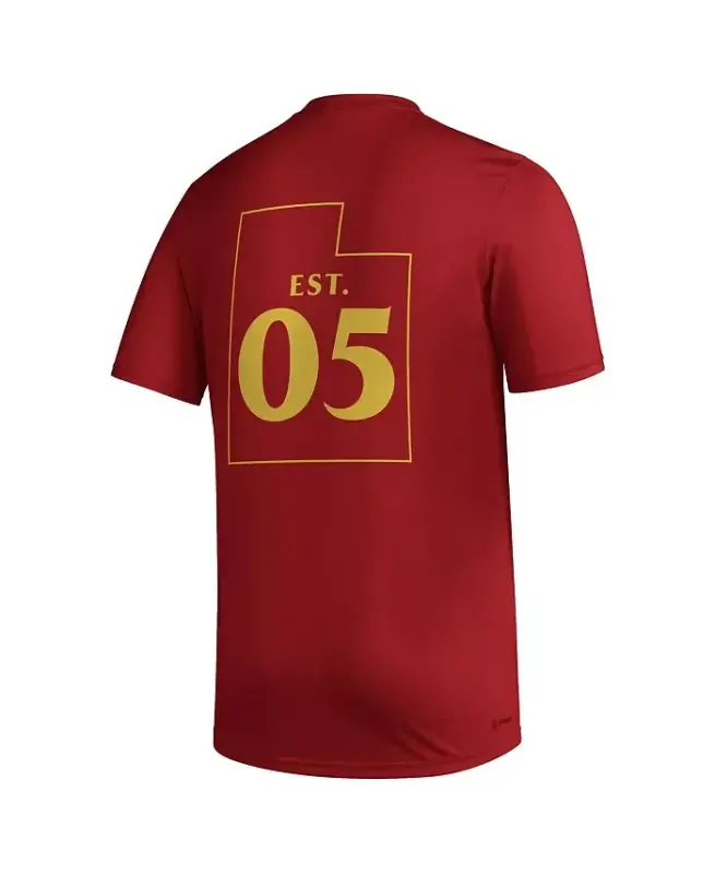 Мужская красная футболка Real Salt Lake Team Hook AEROREADY - Red - 2