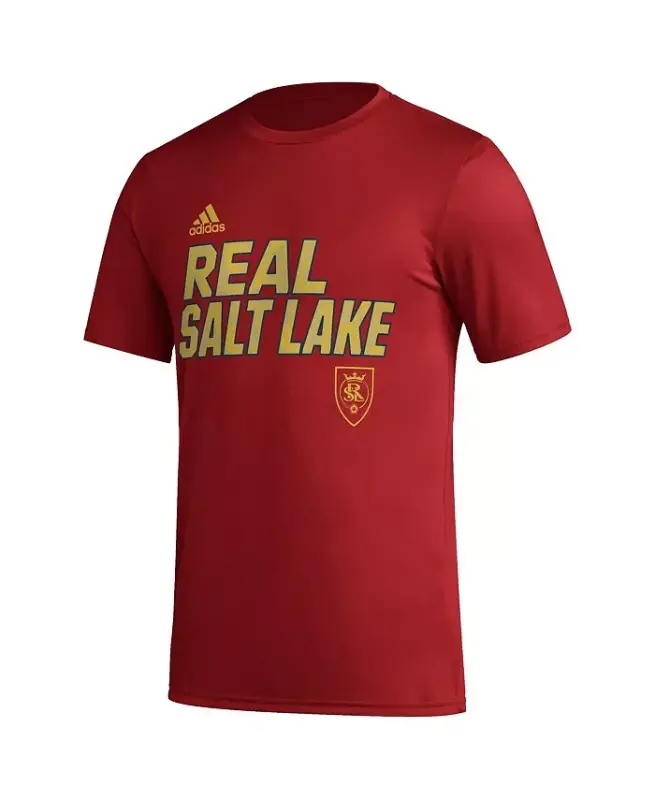 Мужская красная футболка Real Salt Lake Team Hook AEROREADY - Red - 3