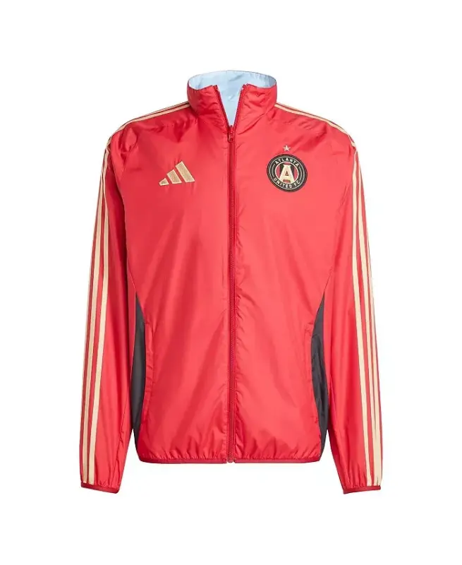 Мужская красная куртка Atlanta United FC 2025 Anthem Reversible Full-Zip - красная - ADIDAS