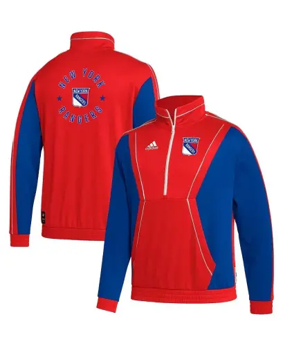 Мужская красная куртка New York Rangers Team Classics на молнии до половины - Red - 2