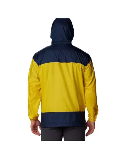 Мужская кукурузная куртка Michigan Wolverines Flash Challenger Omni-Shade Full-Zip Windbreaker Hoodie - COLUMBIA (1)