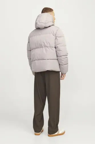 Мужская куртка бежевого цвета 12256974_JJEBRADLEY PUFFER HOOD SN - 3