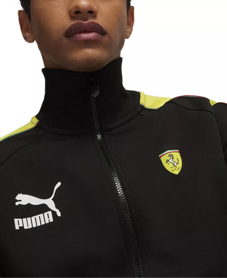 Мужская куртка Ferrari Race Iconic T7 с полной застёжкой на молнии Puma Black - 3