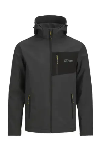Мужская куртка JJTAYLOR SOFTSHELL - Антрацит - 1