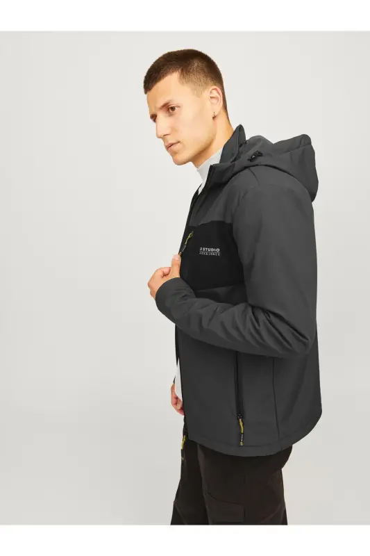 Мужская куртка JJTAYLOR SOFTSHELL - Антрацит - 7