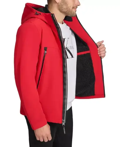 Мужская куртка Soft Shell с подкладкой Sherpa Infinite Stretch - True Red - 3