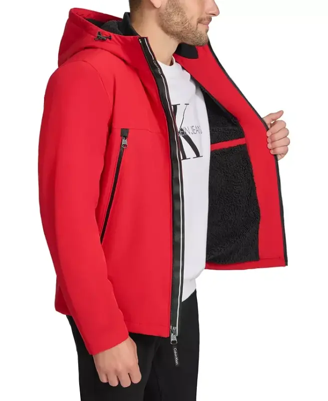 Мужская куртка Soft Shell с подкладкой Sherpa Infinite Stretch - True Red - 3