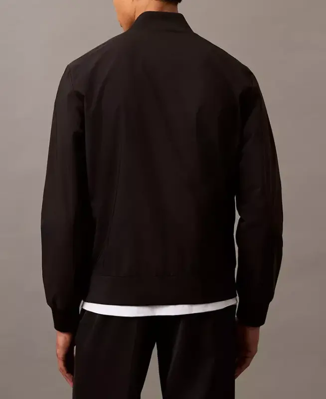 Мужская матовая куртка-бомбер с логотипом - 5