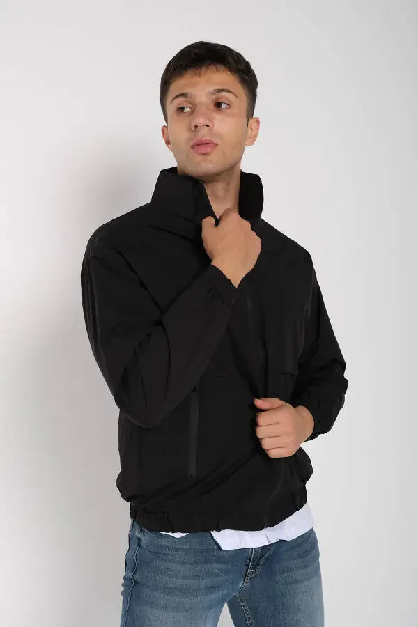 Мужская непромокаемая тонкая куртка-дождевик - 5