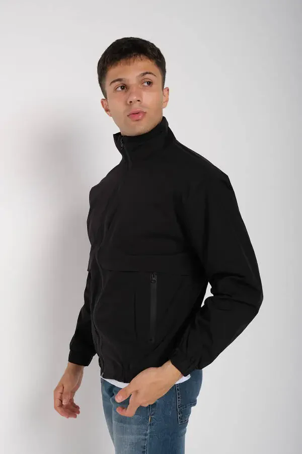 Мужская непромокаемая тонкая куртка-дождевик - 6