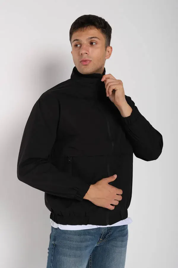 Мужская непромокаемая тонкая куртка-дождевик - 7