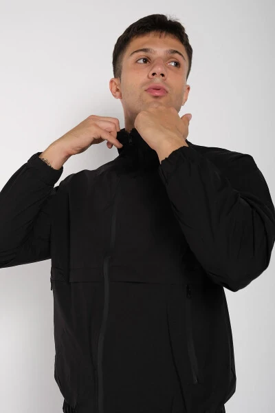 Мужская непромокаемая тонкая куртка-дождевик - 8