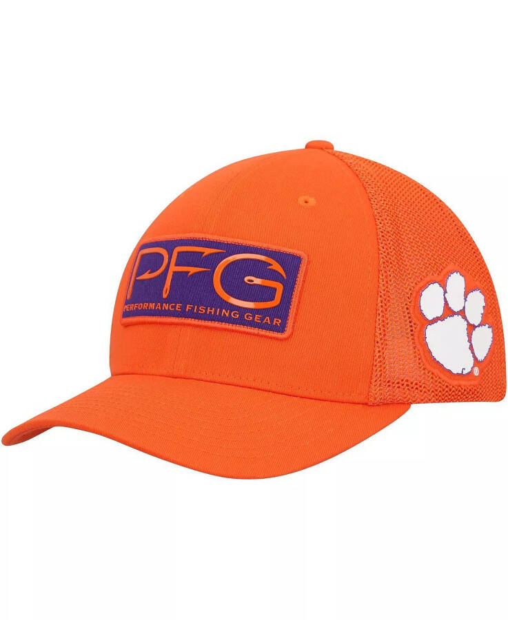 Мужская оранжевая кепка Clemson Tigers PFG Hooks Flex Hat Orange - 1