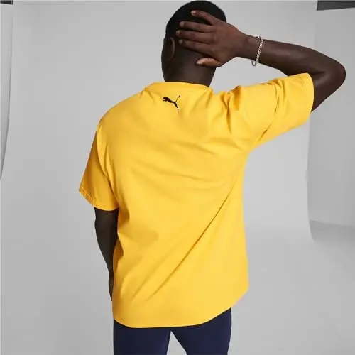 Мужская повседневная футболка PUMA с коротким рукавом и графическим принтом из серии Village Wear - 4