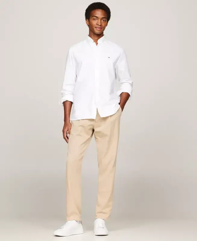Мужская рубашка Heritage Oxford Regular-Fit, оптически белый - 4