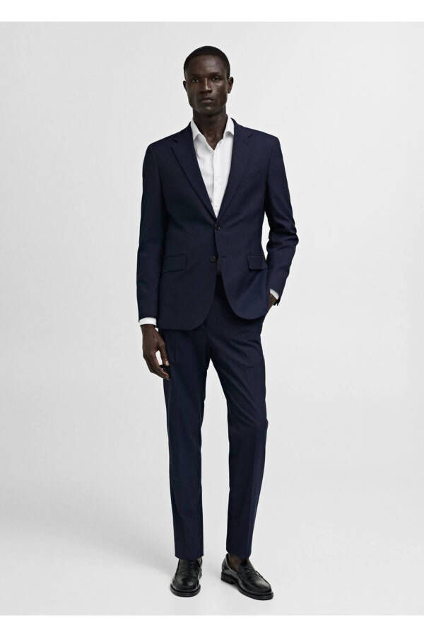 Мужская рубашка из хлопка, приталенная - 2