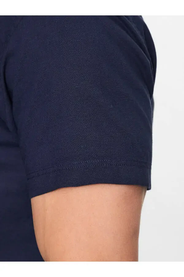 Мужская рубашка JPRBLUSUMMER SHIELD SHIRT S/S LN - темно-синий - 5