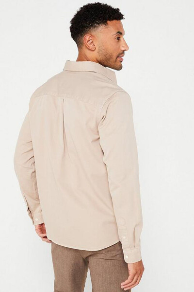 Мужская рубашка JPRCCDOVER TWILL - Бежевый - 6
