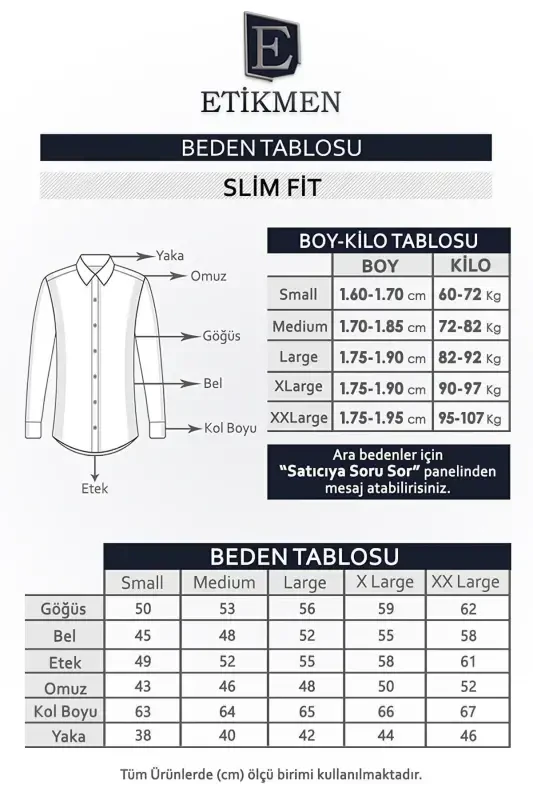 Мужская рубашка кремового цвета Slim Fit в подарочной коробке - 4
