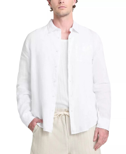 Мужская рубашка Napa Relaxed-Fit с текстурой и застежкой на пуговицы - GUESS