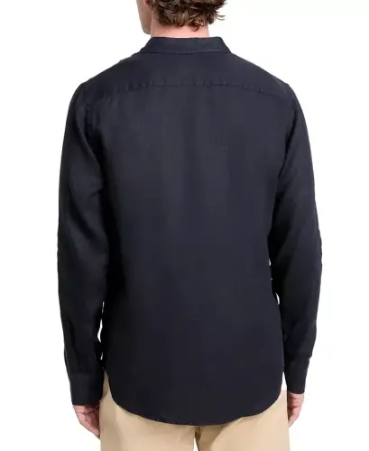 Мужская рубашка Napa Relaxed-Fit с текстурой на пуговицах, Smart Blue Multi - 3