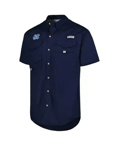 Мужская рубашка North Carolina Tar Heels Bonehead Button-Up темно-синего цвета - 3