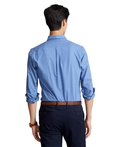 Мужская рубашка Oxford, окрашенная в готовом виде, - Bastille Blue - POLO RALPH LAUREN (1)
