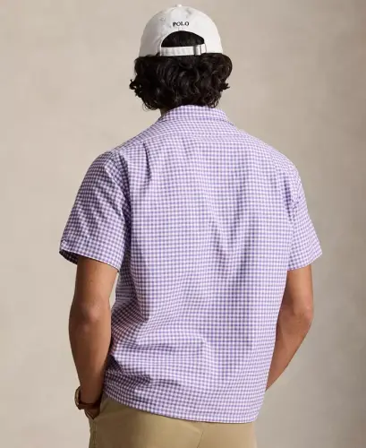 Мужская рубашка Oxford с коротким рукавом - Thistle White - 8