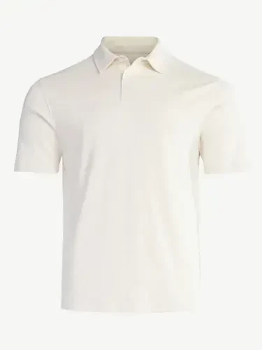 Free Assembly Men’s Cotton Polo Shirt with Short Sleeves, Sizes XS-3XL- - 4