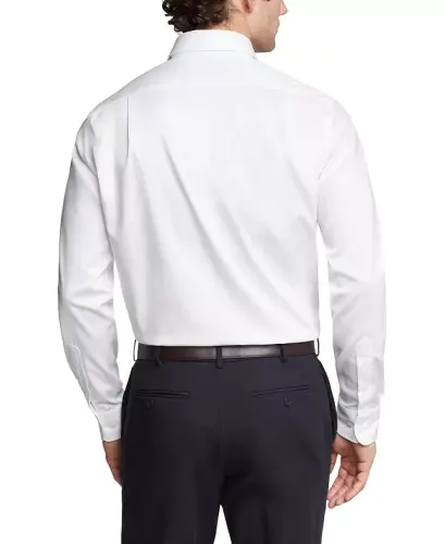 Мужская рубашка-поло из стрейч-твила Slim Fit — белая - 2
