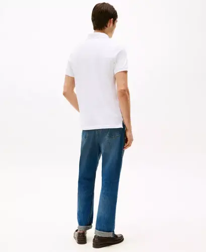 Мужская рубашка-поло Slim Fit 1985 года — белая - 4