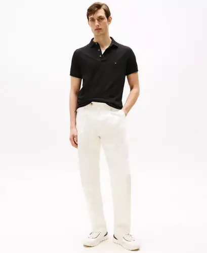 Мужская рубашка-поло Slim Fit 1985 года — чёрная - TOMMY HILFIGER (1)