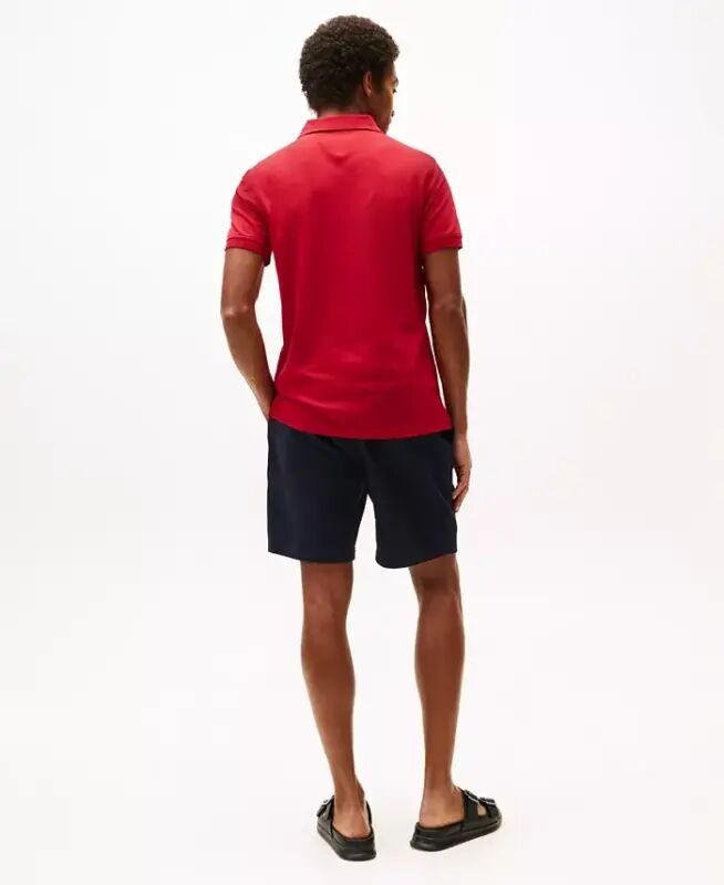 Мужская рубашка-поло Slim Fit 1985 года — основной красный цвет - 4