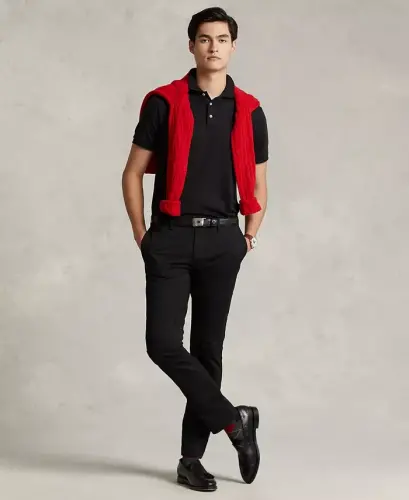 Мужская рубашка-поло Slim-Fit из мягкого хлопка - POLO RALPH LAUREN (1)